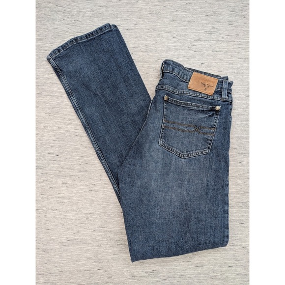 Wrangler 20X Jeans Mens 33x38 Blue Slim Fit Straight Leg Western Denim Pants‎ - Picture 1 of 12
